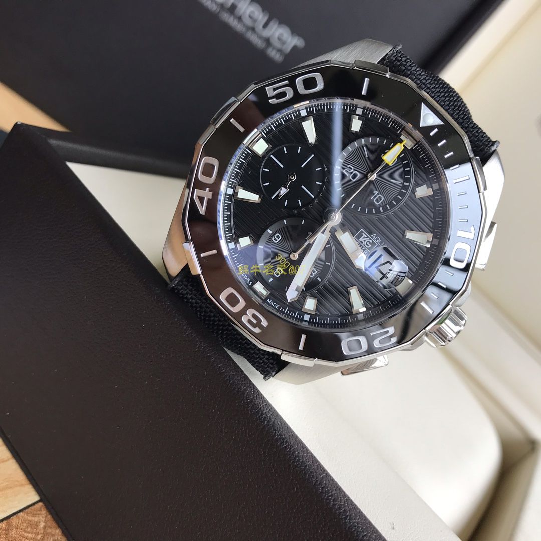 【 Video analysis 】 TAG Heuer 竞潜系列CAY211A.BA0927 wrist watches ，CAY211A.FC6361， TAG Heuer 竞潜系列原单计时机械表，搭载原装瑞士ETA7750机械 Movement  / TG065