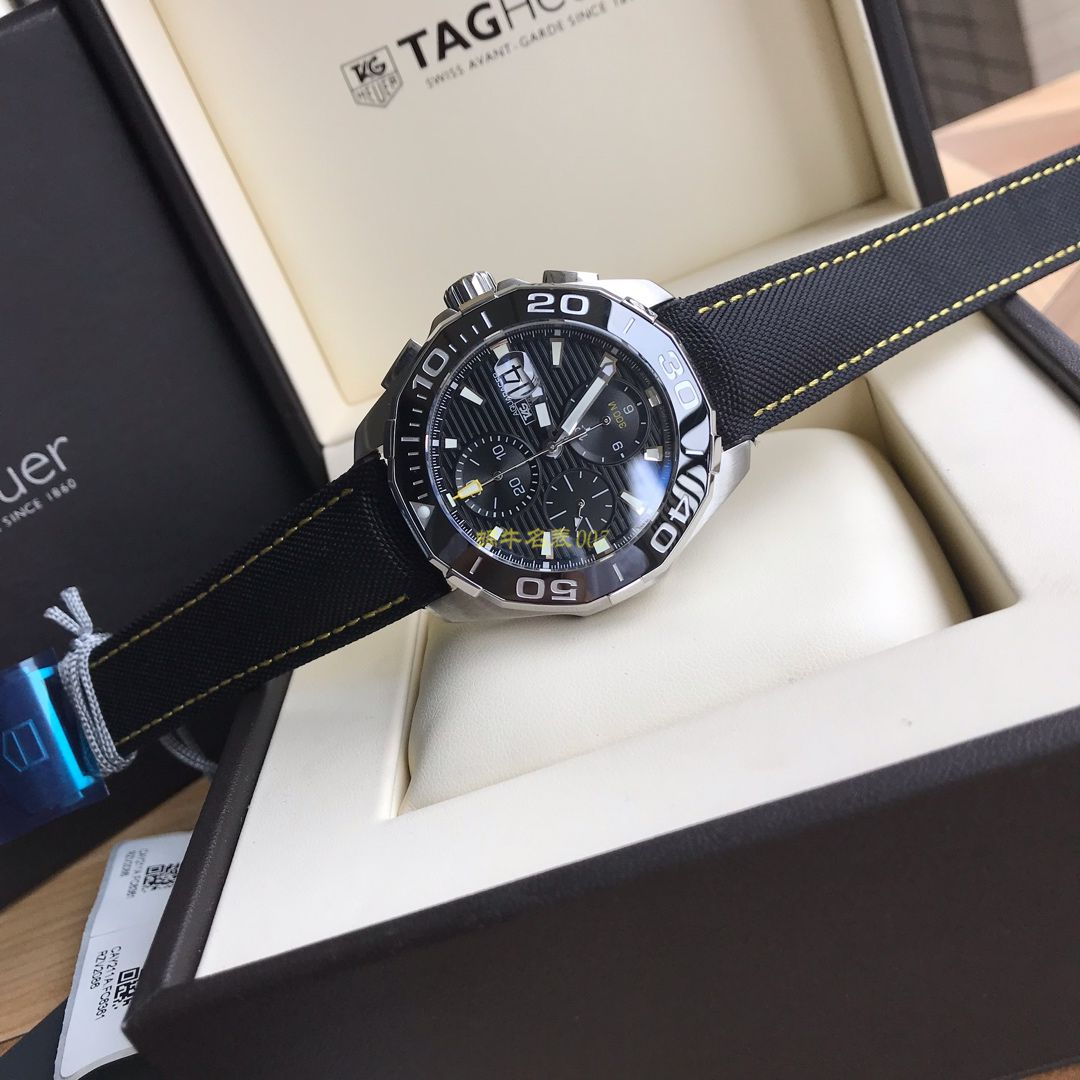 【 Video analysis 】 TAG Heuer 竞潜系列CAY211A.BA0927 wrist watches ，CAY211A.FC6361， TAG Heuer 竞潜系列原单计时机械表，搭载原装瑞士ETA7750机械 Movement  / TG065