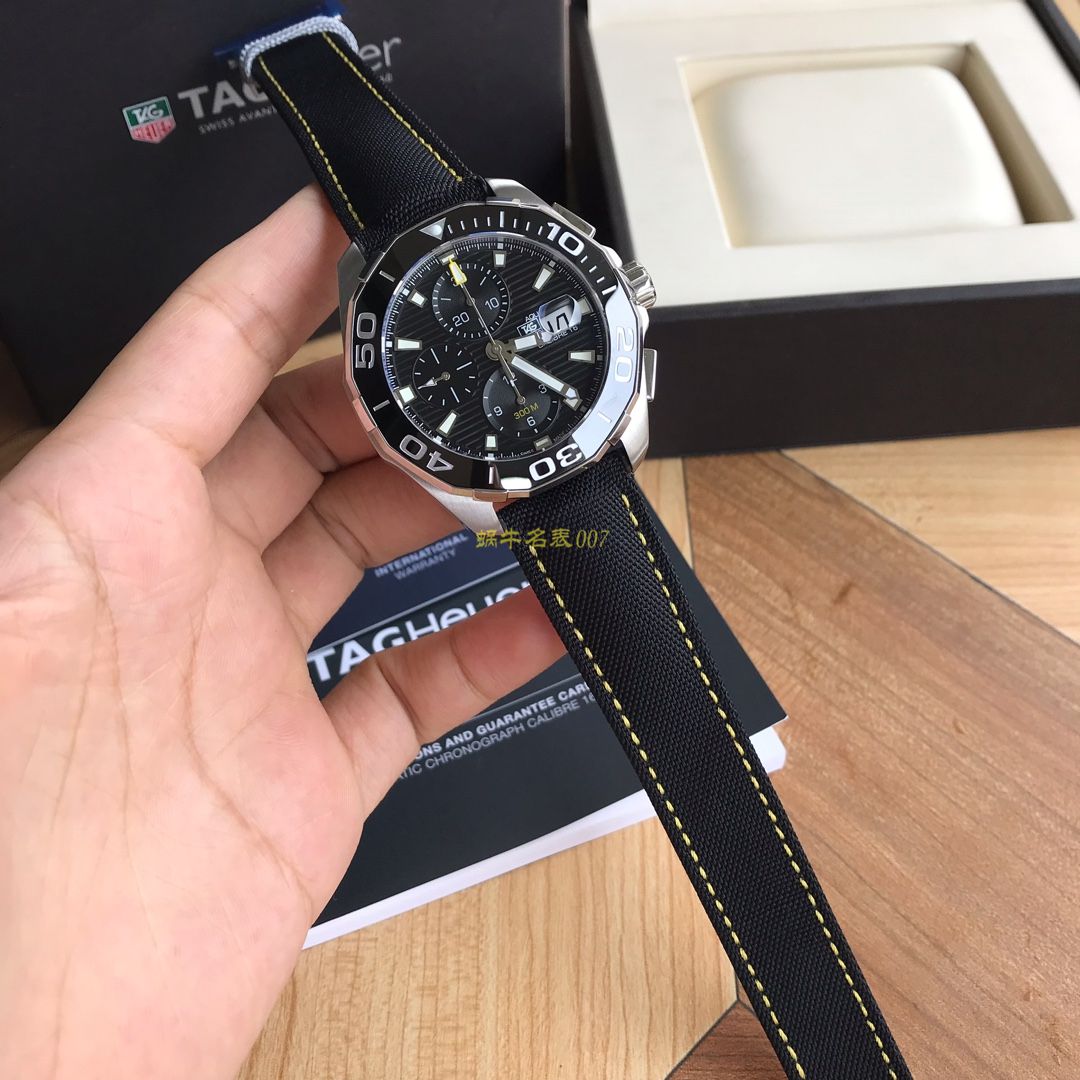 【 Video analysis 】 TAG Heuer 竞潜系列CAY211A.BA0927 wrist watches ，CAY211A.FC6361， TAG Heuer 竞潜系列原单计时机械表，搭载原装瑞士ETA7750机械 Movement  / TG065