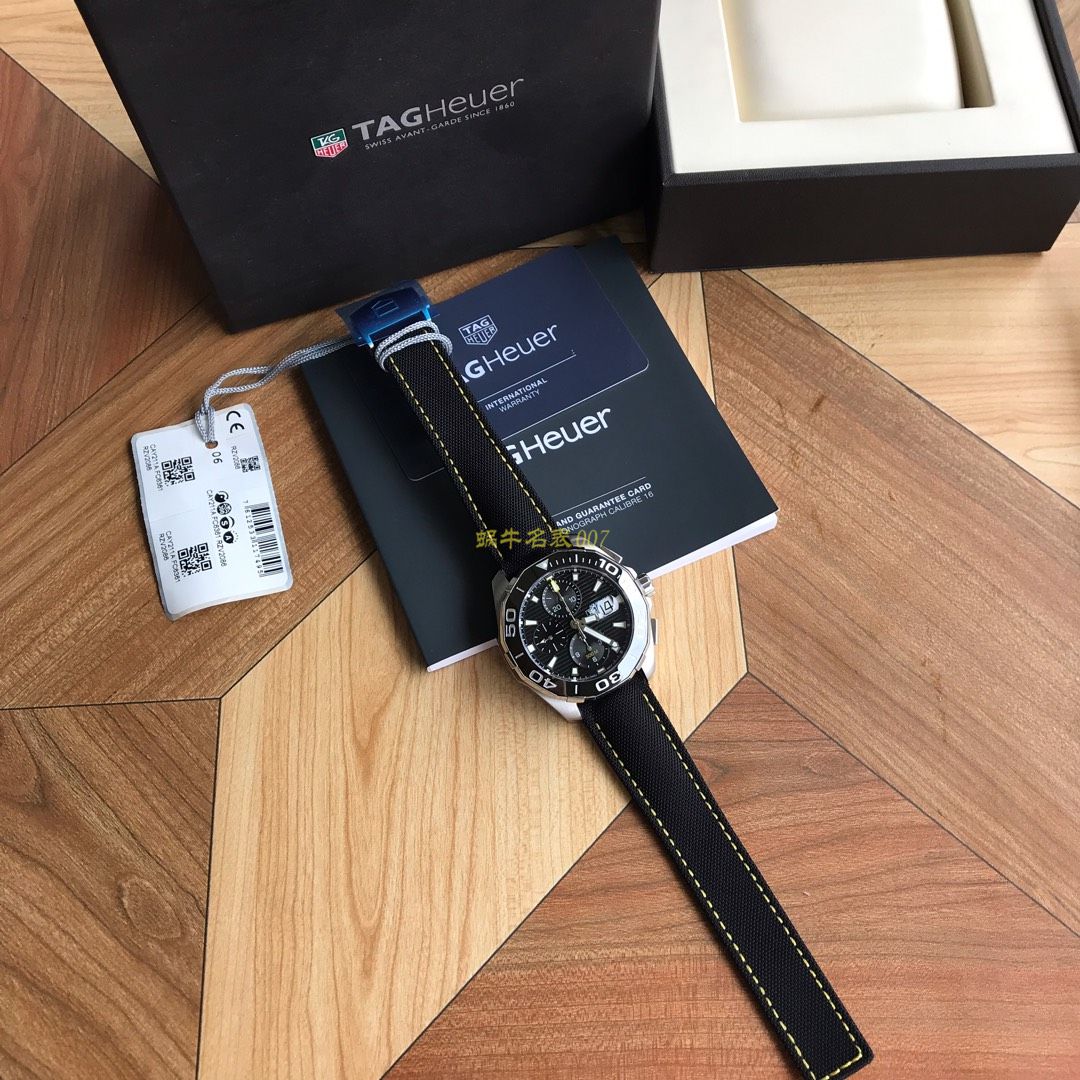 【 Video analysis 】 TAG Heuer 竞潜系列CAY211A.BA0927 wrist watches ，CAY211A.FC6361， TAG Heuer 竞潜系列原单计时机械表，搭载原装瑞士ETA7750机械 Movement  / TG065