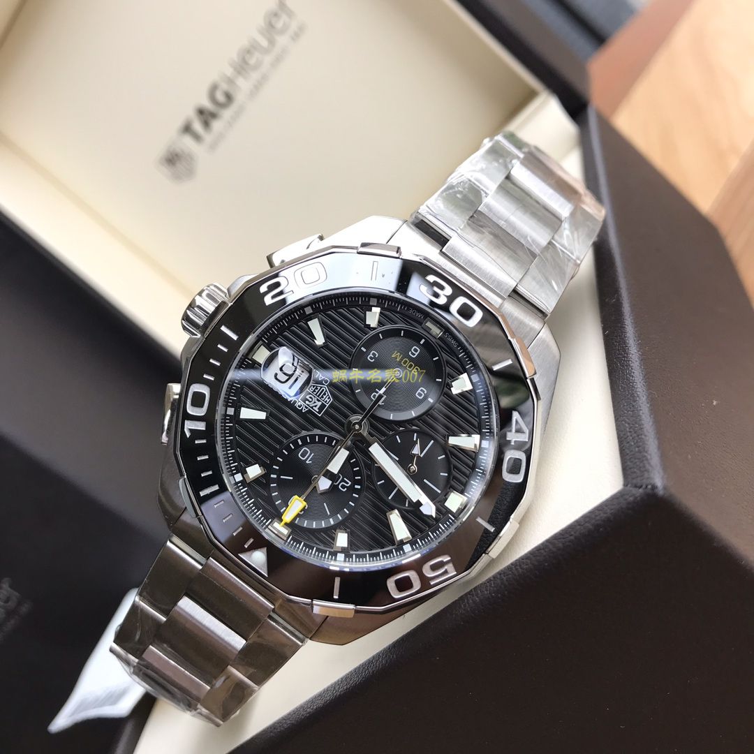 【 Video analysis 】 TAG Heuer 竞潜系列CAY211A.BA0927 wrist watches ，CAY211A.FC6361， TAG Heuer 竞潜系列原单计时机械表，搭载原装瑞士ETA7750机械 Movement  / TG065