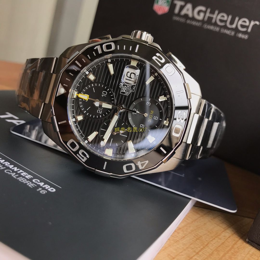 【 Video analysis 】 TAG Heuer 竞潜系列CAY211A.BA0927 wrist watches ，CAY211A.FC6361， TAG Heuer 竞潜系列原单计时机械表，搭载原装瑞士ETA7750机械 Movement  / TG065