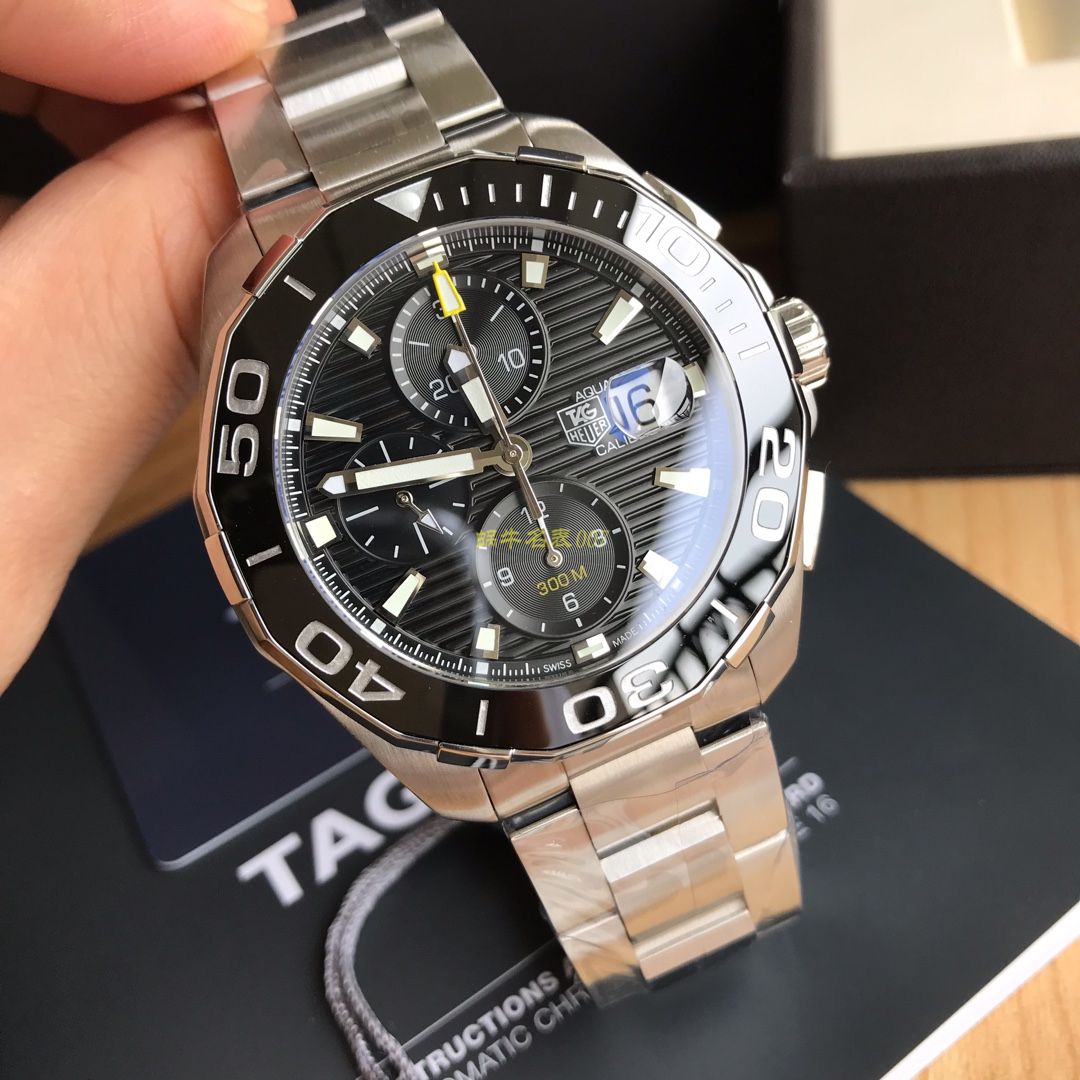 【 Video analysis 】 TAG Heuer 竞潜系列CAY211A.BA0927 wrist watches ，CAY211A.FC6361， TAG Heuer 竞潜系列原单计时机械表，搭载原装瑞士ETA7750机械 Movement  / TG065