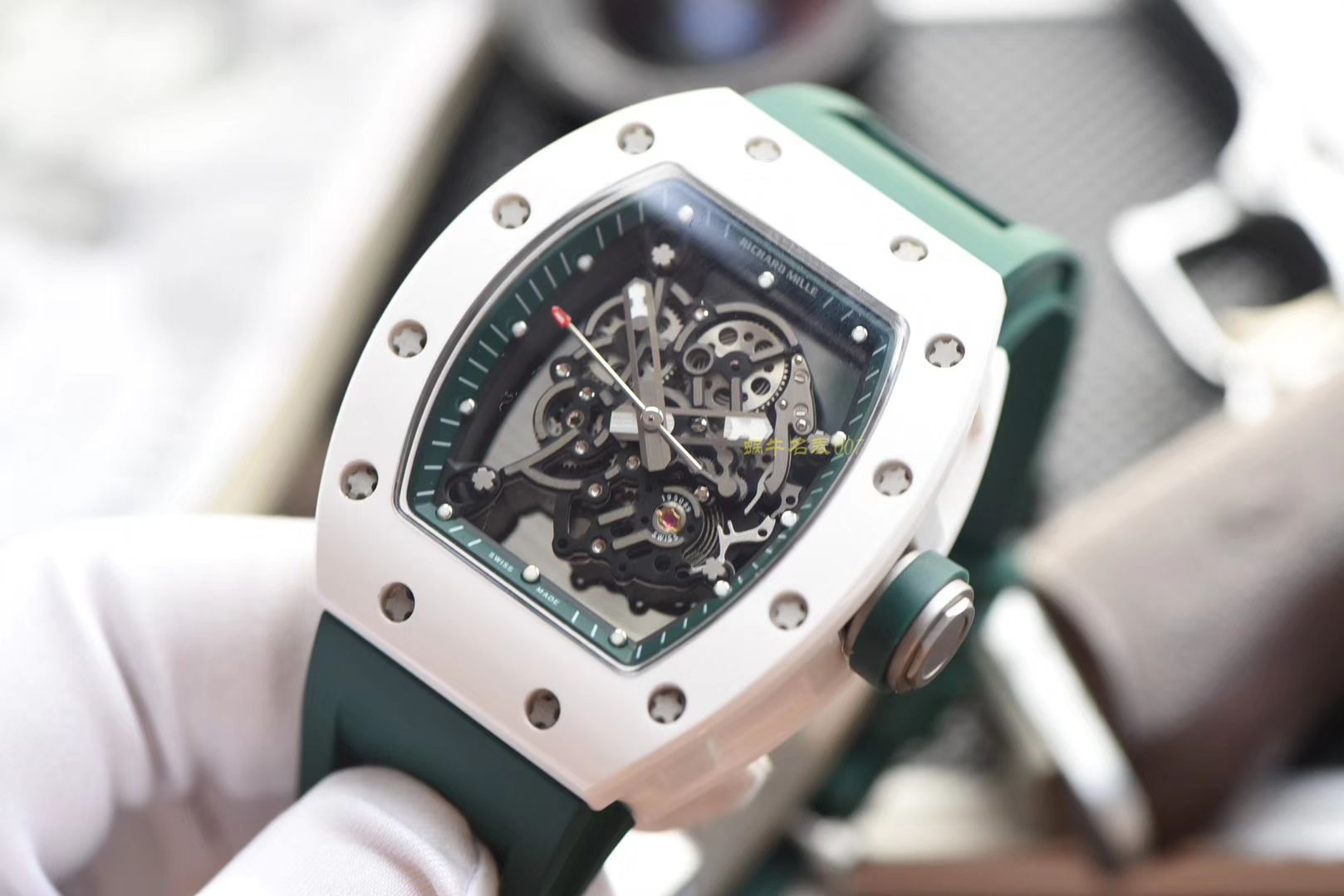 【 Video analysis 】RICHARD MILLE Richard Miller 男士系列RM 055 wrist watches 【KV Perfect  High quality  Replica Watches 】 / RM055HJ