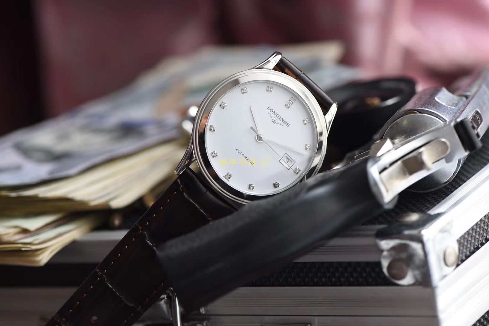  Longines 优雅军旗系列 L4.874.4.12.6，L4.874.4.96.6等男士机械 wrist watches 【 Longines 军旗系列精品❗ 超薄1：1 top  Replica 版本～】 / L109
