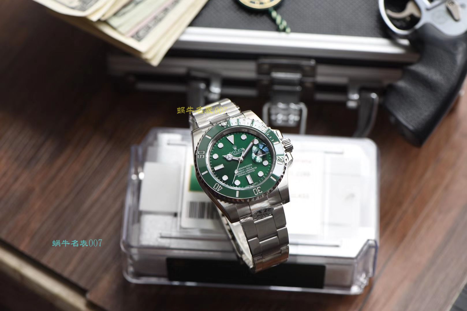 【AR Perfect  High quality  Replica  Rolex  Submariner  Watches 】 Rolex  Submariner 型系列116610LV-97200 绿盘 wrist watches  / R318