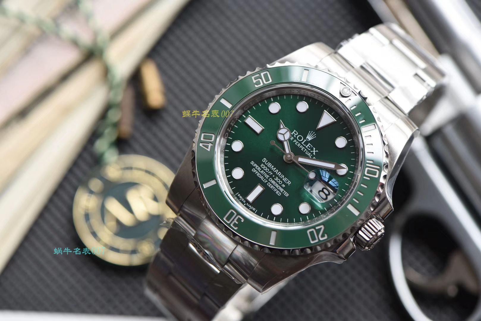 【AR Perfect  High quality  Replica  Rolex  Submariner  Watches 】 Rolex  Submariner 型系列116610LV-97200 绿盘 wrist watches  / R318