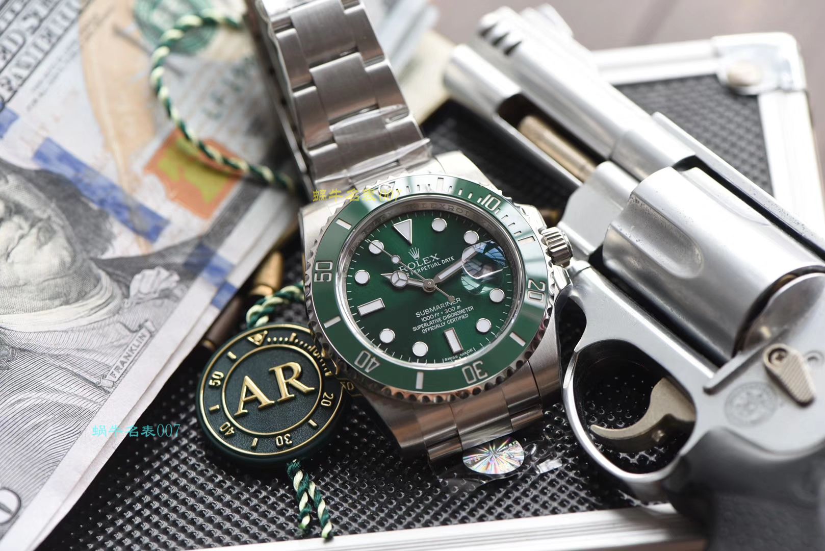 【AR Perfect  High quality  Replica  Rolex  Submariner  Watches 】 Rolex  Submariner 型系列116610LV-97200 绿盘 wrist watches  / R318
