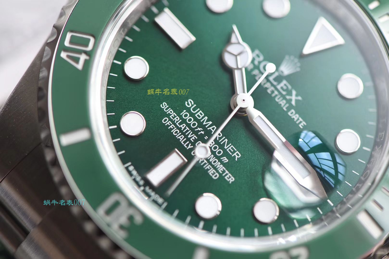 【AR Perfect  High quality  Replica  Rolex  Submariner  Watches 】 Rolex  Submariner 型系列116610LV-97200 绿盘 wrist watches  / R318