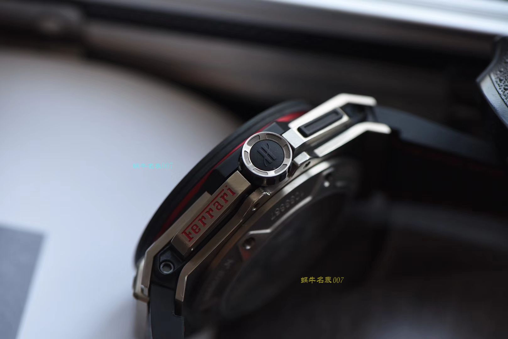 【 Video analysis V6出品】Hublot Big Bang Ferrari Titanium F3系列  hublot 法拉利401.NQ.0123.VR wrist watches  / YB066