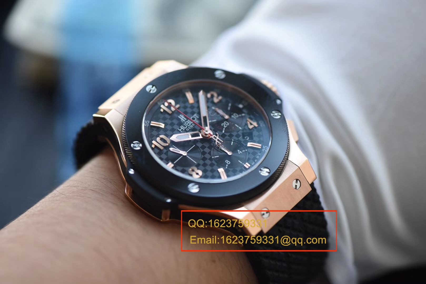 【 Video analysis 】 Replica 表和正品表的区别？V6出品最高版本 hublot  big bang 金壳 Composite 圈 市面最高版本，正品开模 / YB068