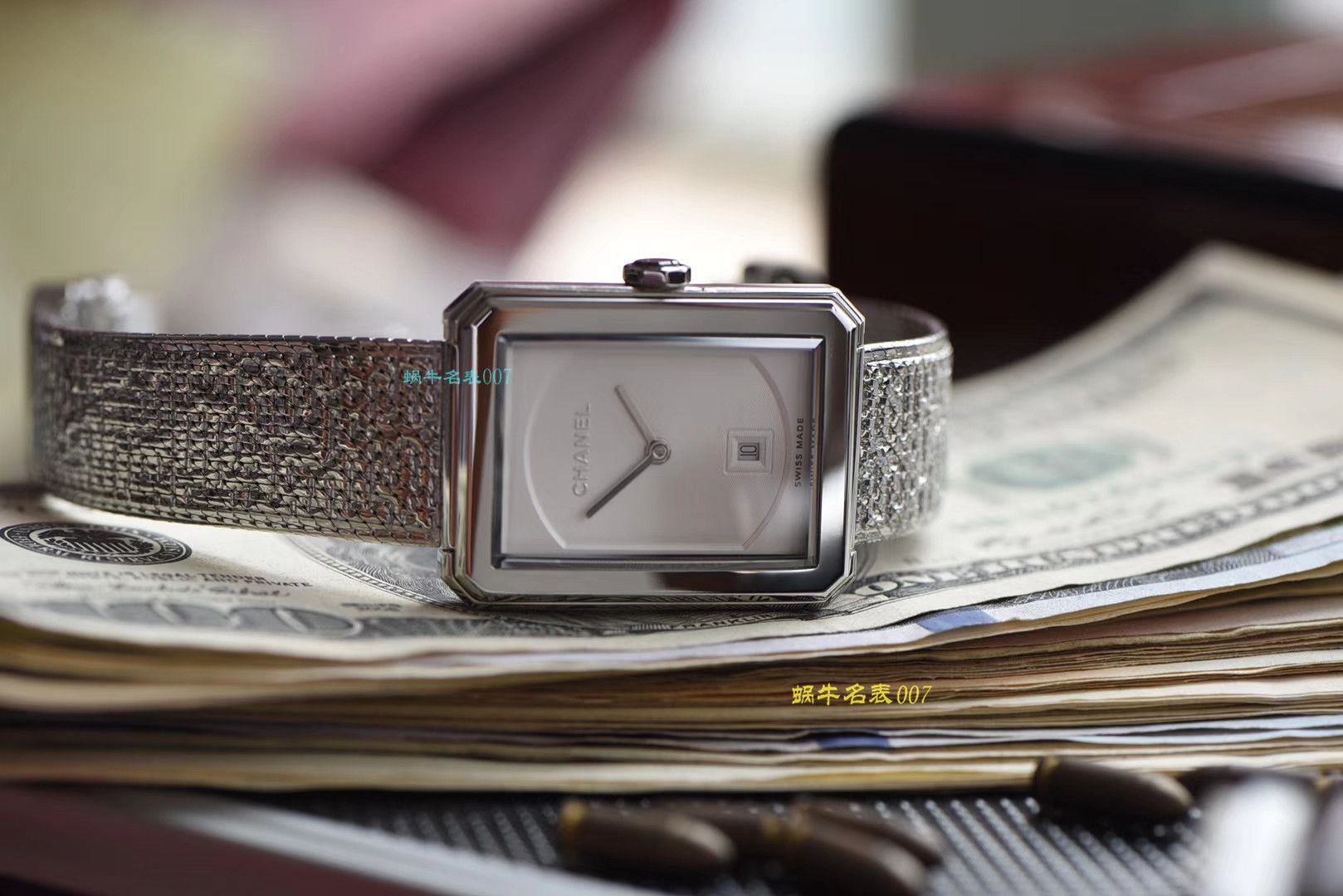 【 Replica Watches 哪家好】香奈儿BOY · FRIEND系列BOY∙FRIEND TWEED女士 wrist watches TWEED斜纹软呢钢带多色可选 / X51