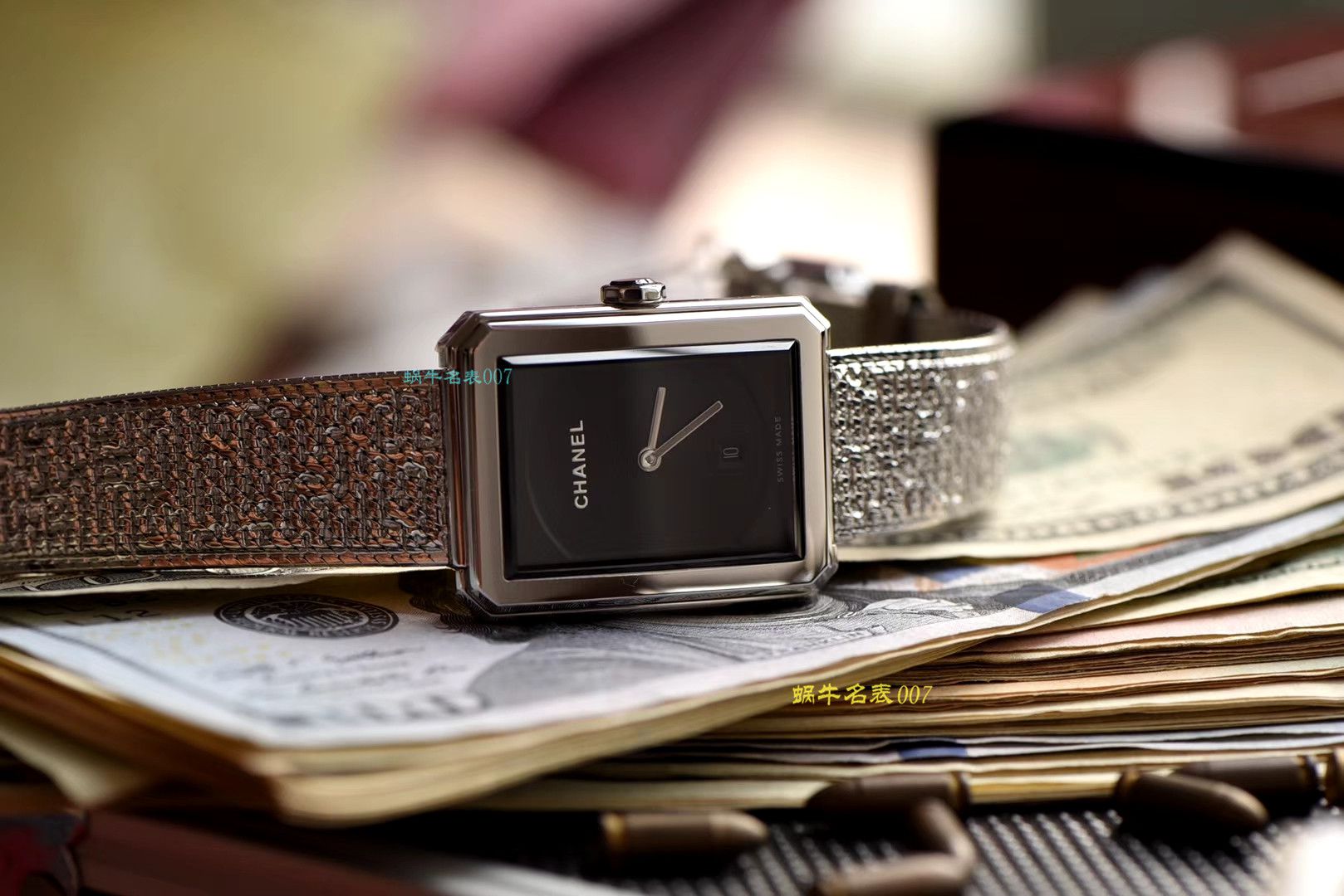 【 Replica Watches 哪家好】香奈儿BOY · FRIEND系列BOY∙FRIEND TWEED女士 wrist watches TWEED斜纹软呢钢带多色可选 / X51