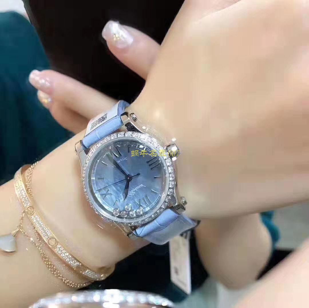 【 Replica  Chopard 女表】 Chopard HAPPY DIAMONDS系列278573-3010 wrist watches  / XB019