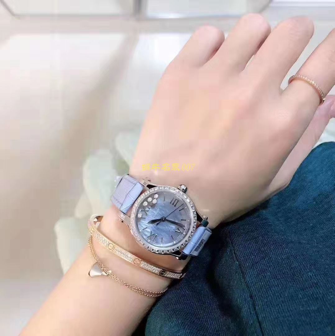 【 Replica  Chopard 女表】 Chopard HAPPY DIAMONDS系列278573-3010 wrist watches  / XB019