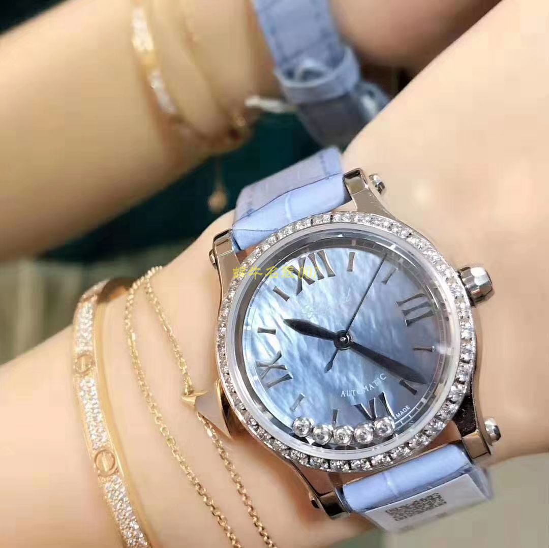 【 Replica  Chopard 女表】 Chopard HAPPY DIAMONDS系列278573-3010 wrist watches  / XB019