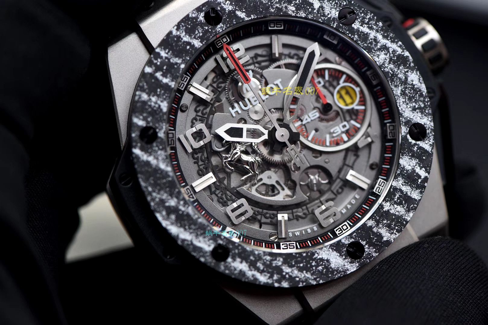 【 Video analysis v6 Factory 官网 Watches 】 hublot BIG BANG FERRARI法拉利系列401.NJ.0123.VR wrist watches （ Watches  Replica 版是什么意思） / YB069