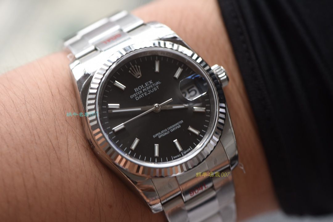 【 Video analysis  top  Replica Watches 网】 Rolex   Datejust 36系列灰面盘 wrist watches  / R326