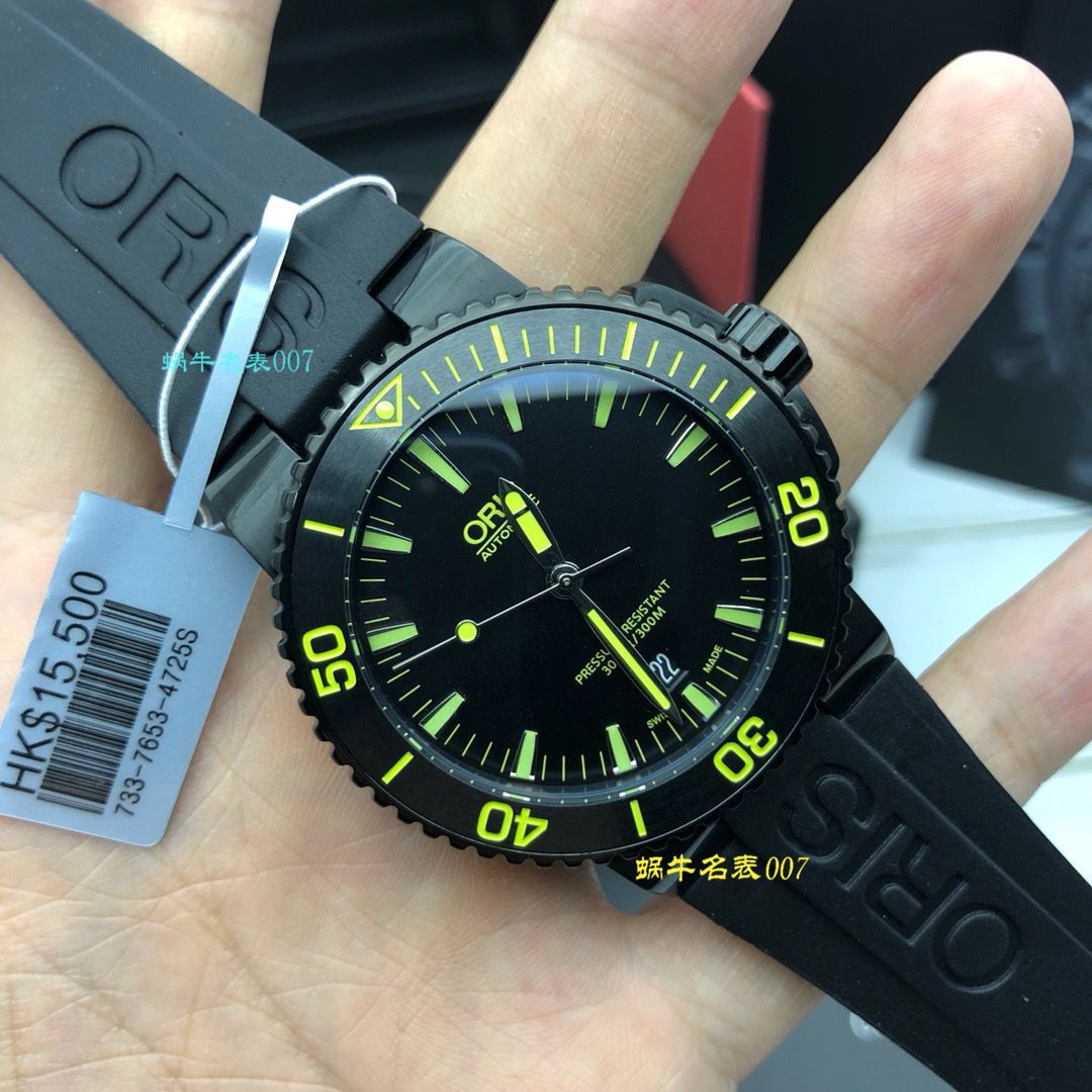 【豪利时渠道原单】ORIS豪利时潜水系列01 733 7653 4722-07 4 26 34BEB wrist watches  / OB008