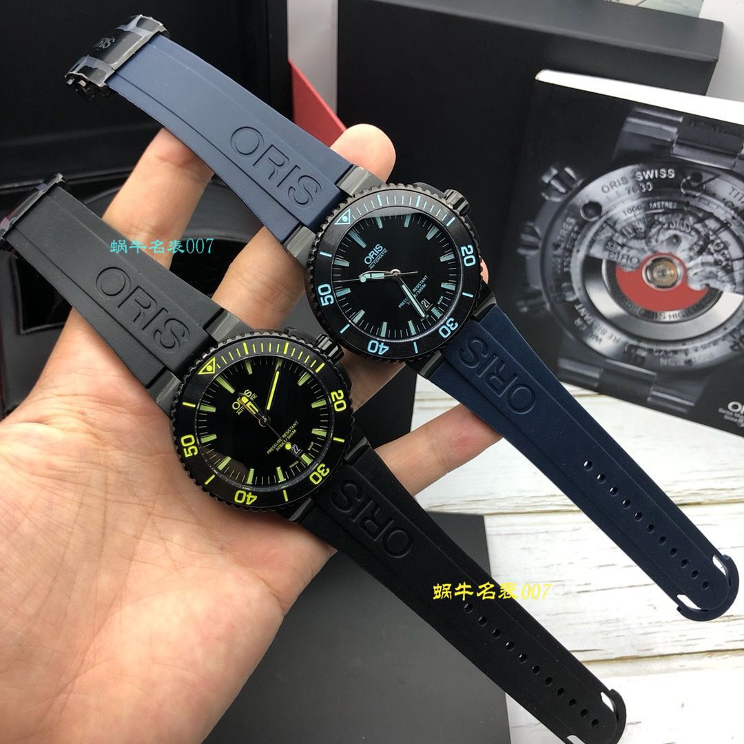 【豪利时渠道原单】ORIS豪利时潜水系列01 733 7653 4722-07 4 26 34BEB wrist watches  / OB008