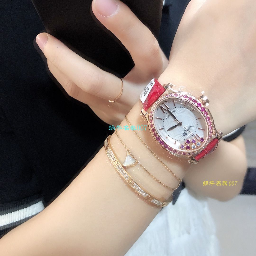 【 Chopard  top  Replica 表价格吧】 Chopard HAPPY DIAMONDS系列275362-5003 wrist watches  / XB023