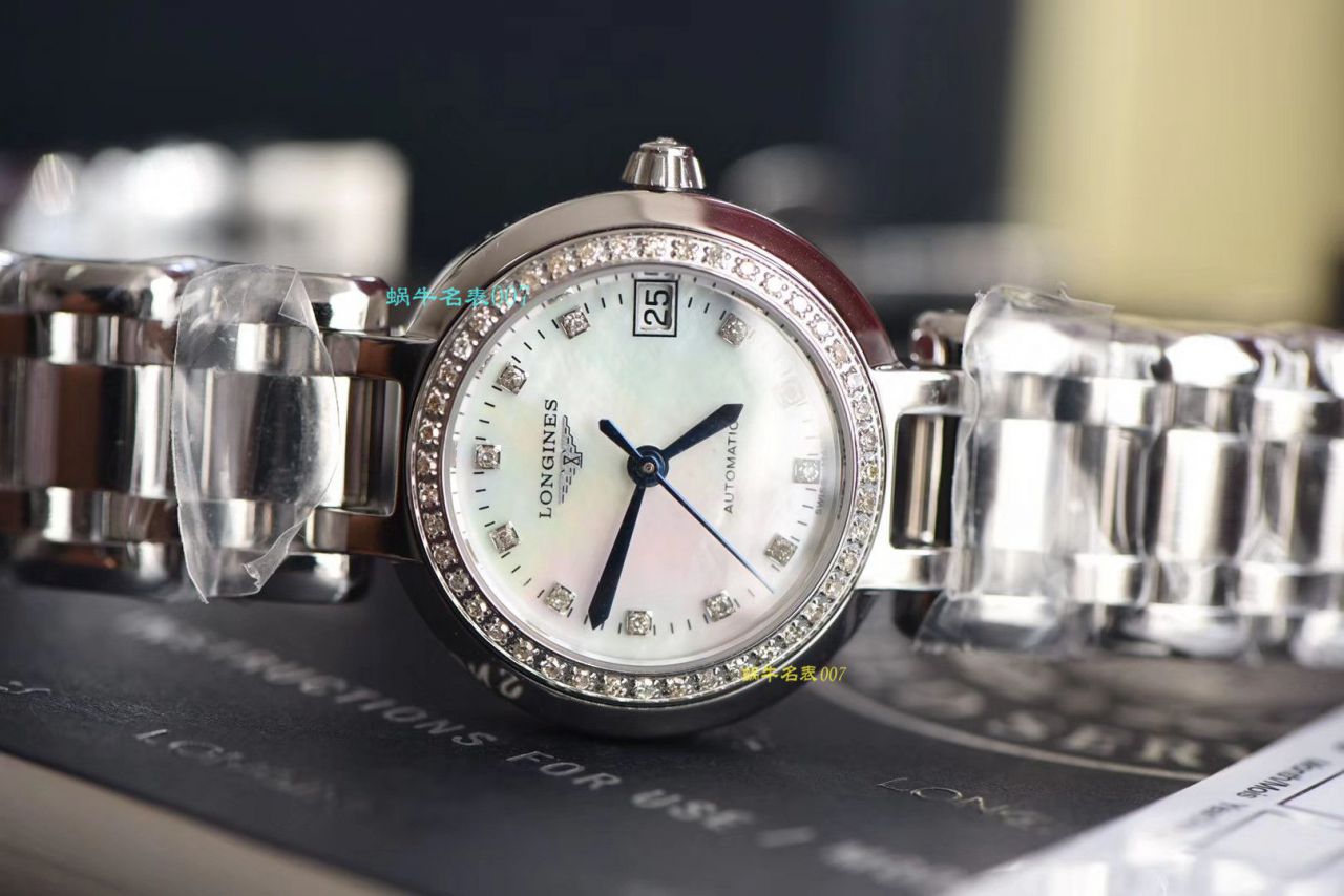 【原单真钻原装 Movement 机械女表】 Longines 优雅PRIMALUNA心月系列L8.111.0.87.6 wrist watches  / L112