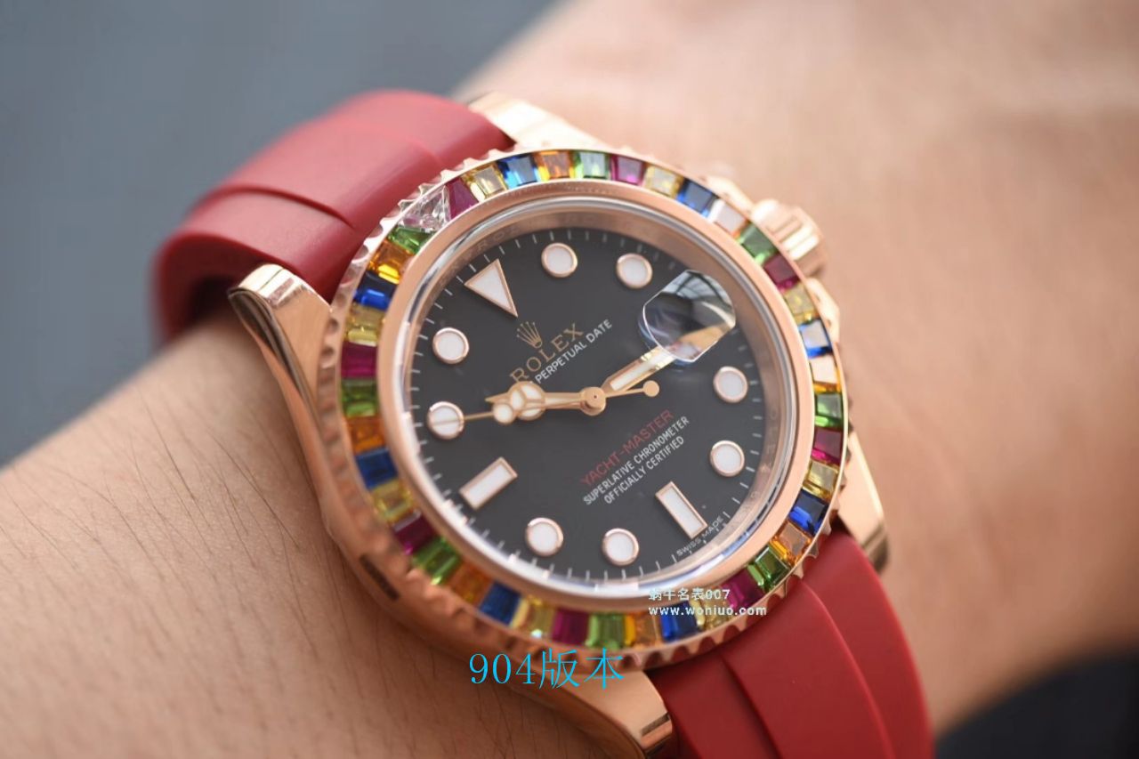 【 Video analysis NOOB Factory 官网 Rolex 水鬼 Replica 表】糖豆 Rolex  Yacht-Master 系列116695SATS wrist watches  / R327