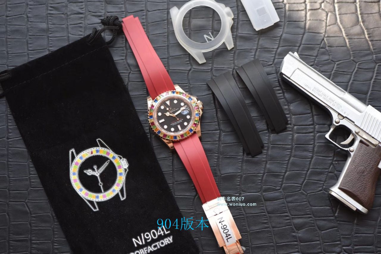 【 Video analysis NOOB Factory 官网 Rolex 水鬼 Replica 表】糖豆 Rolex  Yacht-Master 系列116695SATS wrist watches  / R327