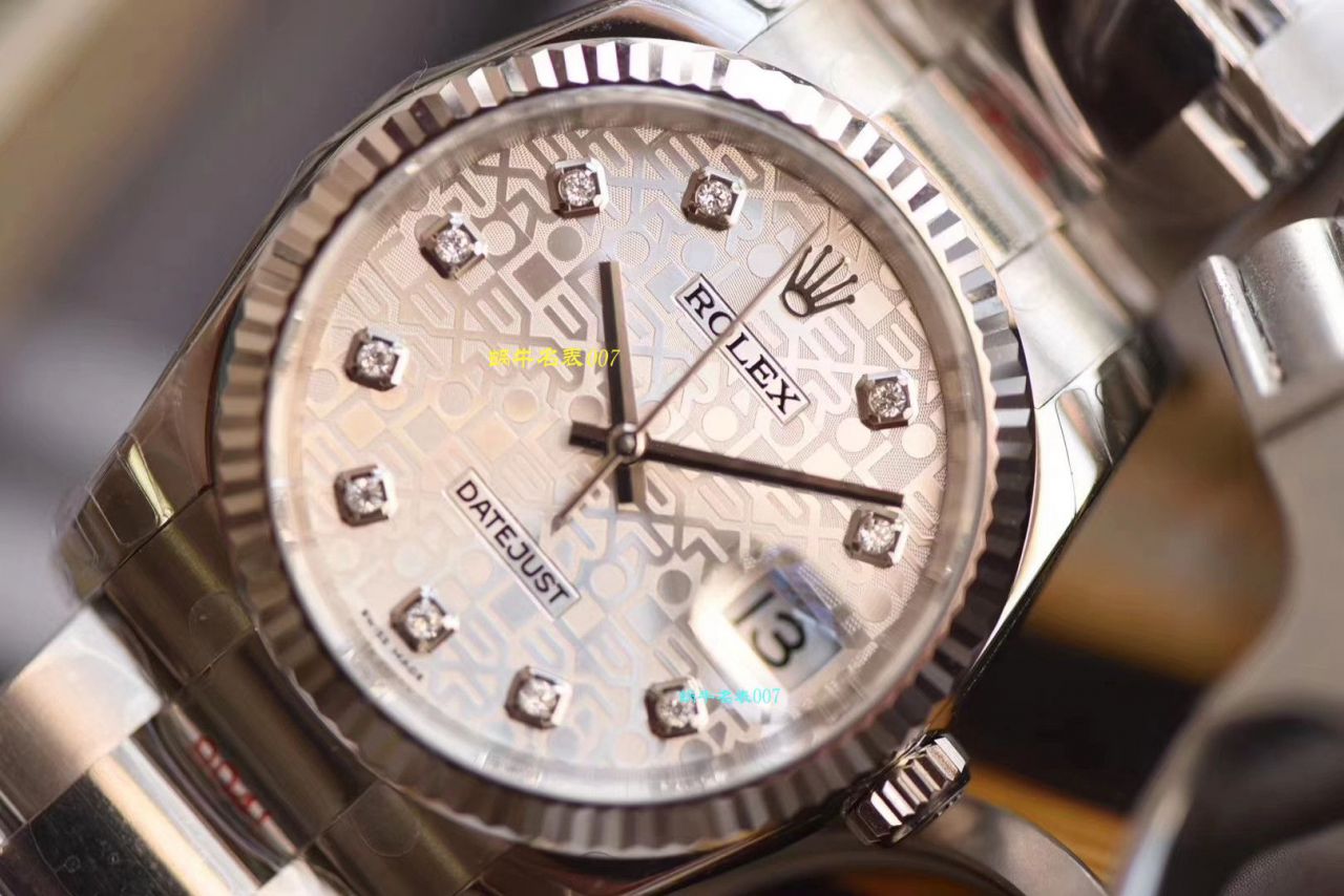 【 Video analysis 什么叫 Replica 表， Best 的 Replica 表】DJ Factory  Rolex   Datejust 36 Replica 116234-G-63600银石 wrist watches  / R360