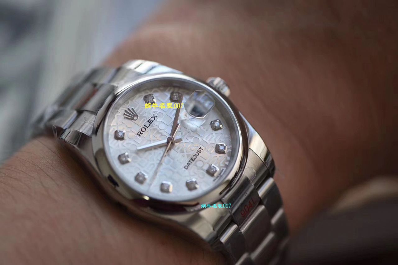 【 Video analysis 什么叫 Replica 表， Best 的 Replica 表】DJ Factory  Rolex   Datejust 36 Replica 116234-G-63600银石 wrist watches  / R360