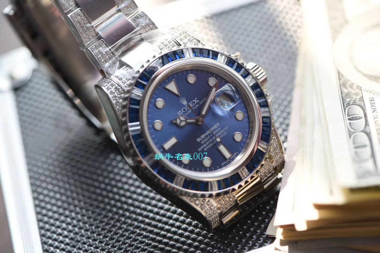 【LF Factory  top  Rolex  Replica Copy  Watches 】LF帝皇 copy customized 版镶钻蓝水鬼❗ top 蓝钻鬼116619LB-97209 / R368
