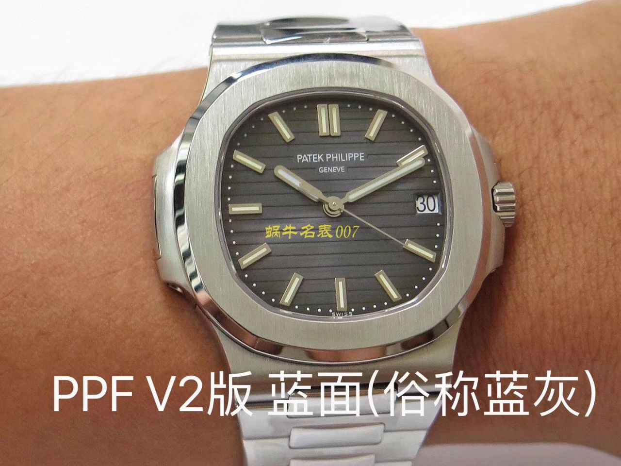 【 Video analysis PPF Factory Patek Philippe Replica Copy 表】 PATEK PHILIPPE Nautilus Nautilus 运动系列5711/1A-011 / BD276
