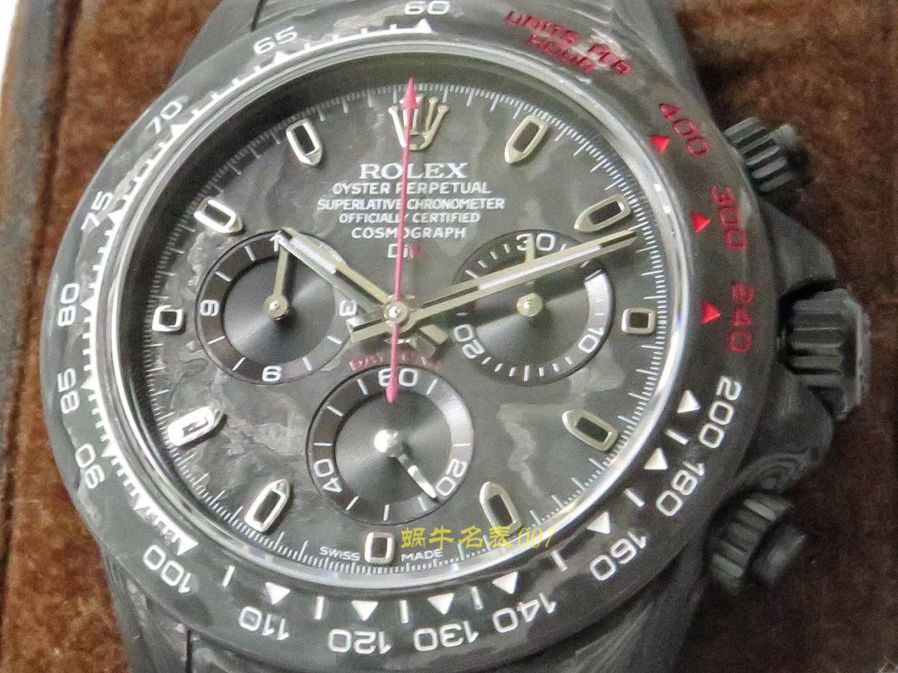 【TW Factory  Rolex  Replica Watches 】 Rolex ROLEX宇宙计时 Ditongna 系列之 carbon fiber 海外 copy customized 版 / R367