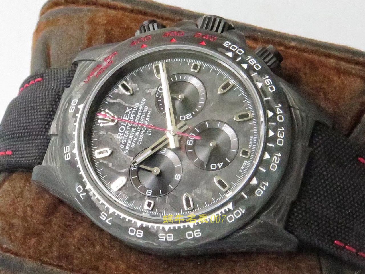 【TW Factory  Rolex  Replica Watches 】 Rolex ROLEX宇宙计时 Ditongna 系列之 carbon fiber 海外 copy customized 版 / R367