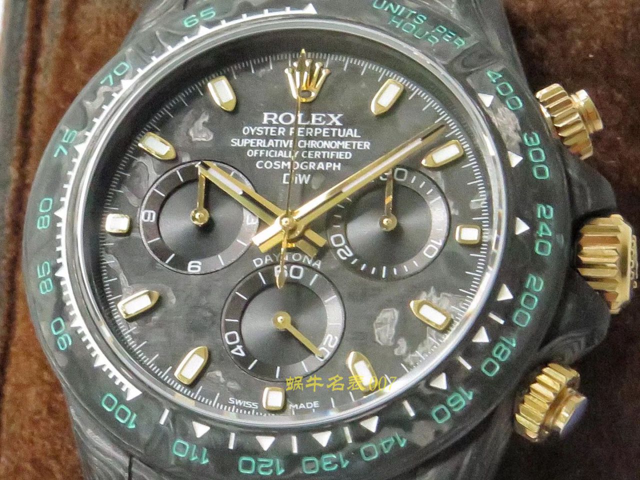 【TW Factory  Rolex  Replica Watches 】 Rolex ROLEX宇宙计时 Ditongna 系列之 carbon fiber 海外 copy customized 版 / R367