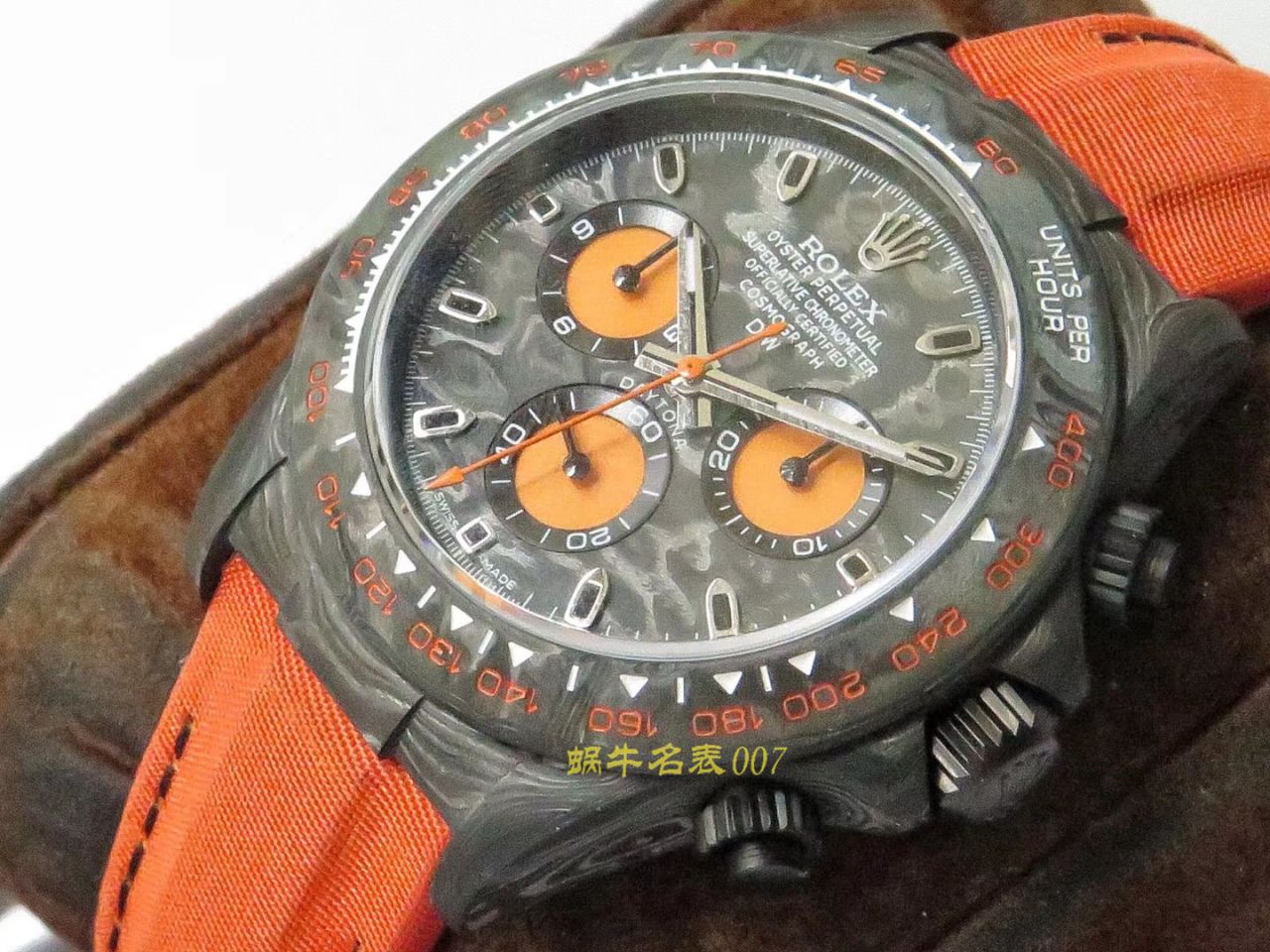 【TW Factory  Rolex  Replica Watches 】 Rolex ROLEX宇宙计时 Ditongna 系列之 carbon fiber 海外 copy customized 版 / R367