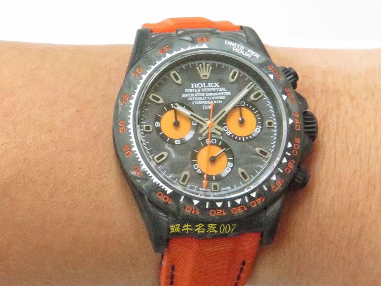 【TW Factory  Rolex  Replica Watches 】 Rolex ROLEX宇宙计时 Ditongna 系列之 carbon fiber 海外 copy customized 版 / R367