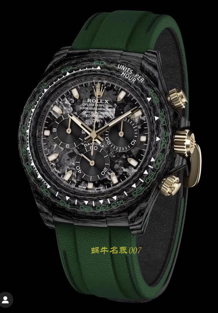 【TW Factory  Rolex  Replica Watches 】 Rolex ROLEX宇宙计时 Ditongna 系列之 carbon fiber 海外 copy customized 版 / R367