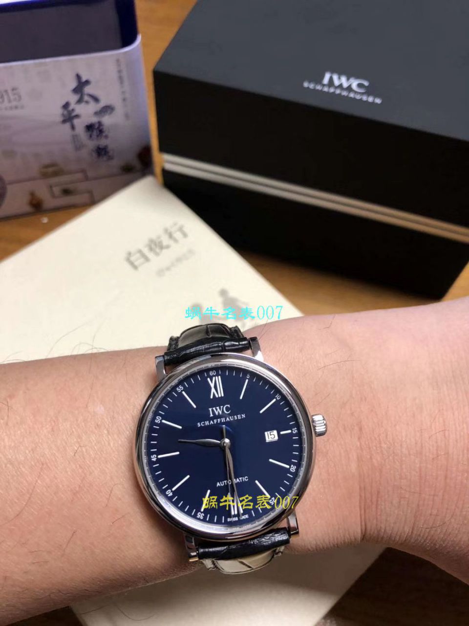 渠道出口订单！原封！缺个经销商印章就是正品！大名鼎鼎的IWC IWC 表柏涛菲诺系列IW356517 wrist watches  / WG193