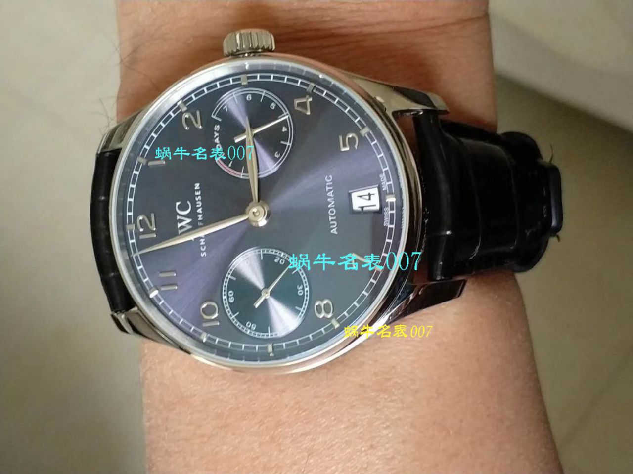 【独家 Video analysis ZF Perfect  High quality  Replica Watches V5版本】 IWC 葡萄牙七天7 DAYS系列 IW500710 wrist watches 《葡七蓝面》 / WG316