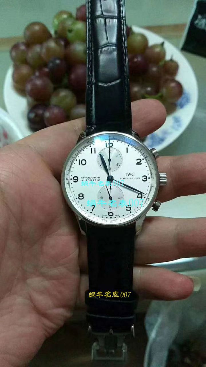 【YLV7版本 Perfect  High quality  Replica Watches 】 IWC IWC葡萄牙系列计时IW371491 wrist watches 《蓝面葡计》 / WG315