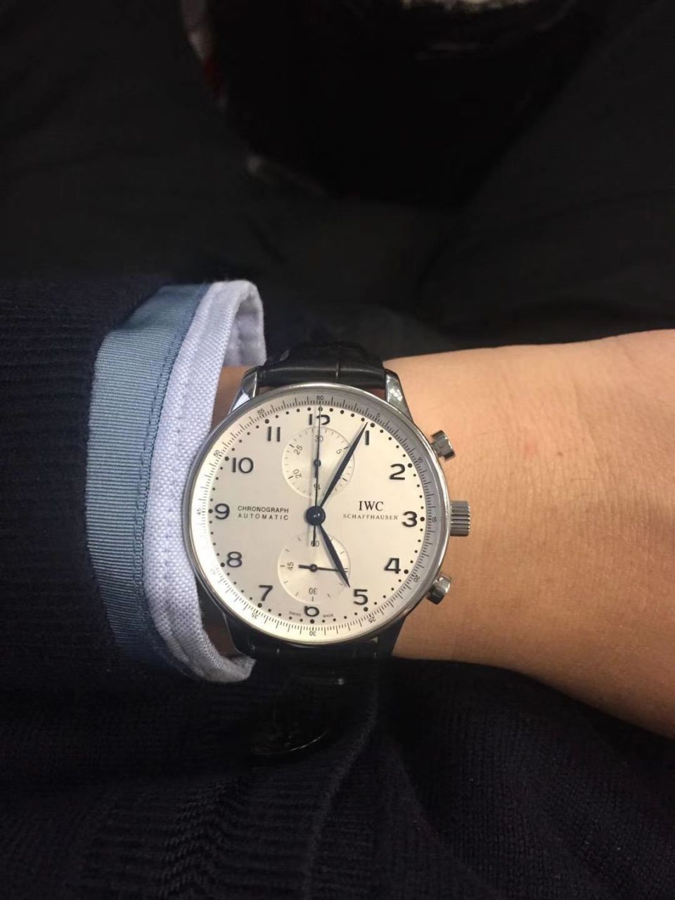 【YLV7版本 Perfect  High quality  Replica Watches 】 IWC IWC葡萄牙系列计时IW371491 wrist watches 《蓝面葡计》 / WG315