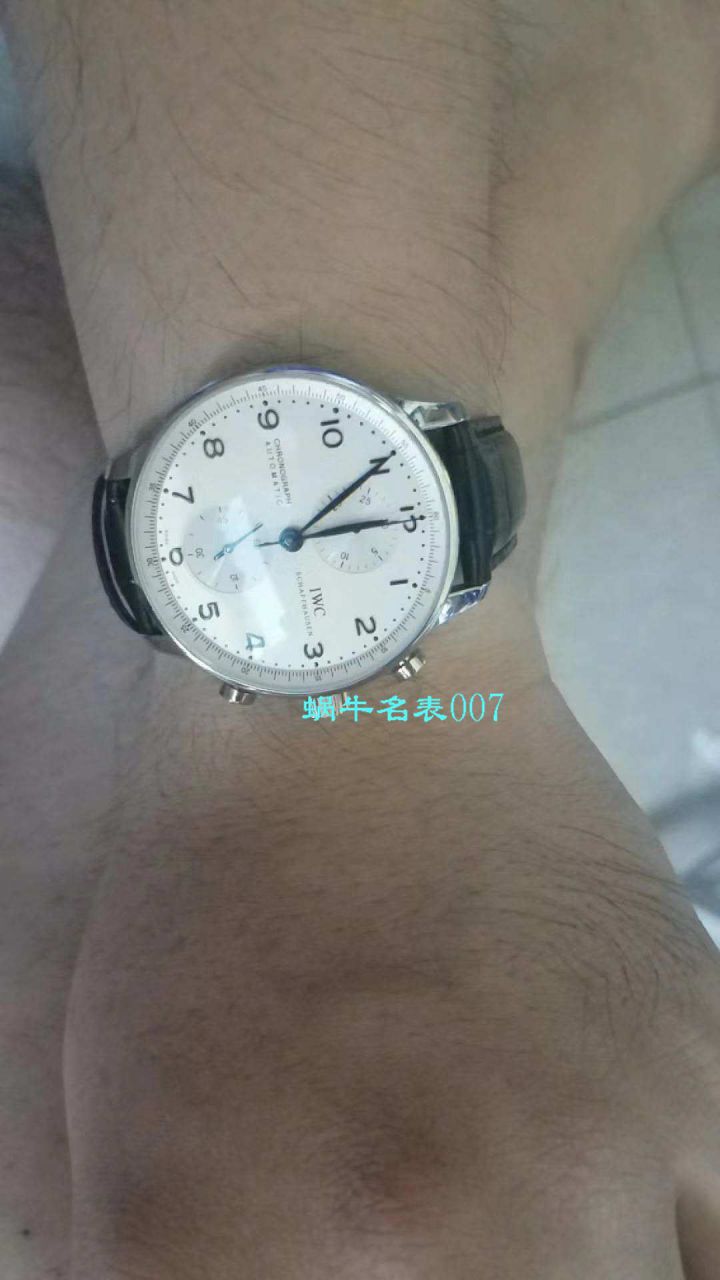 【YLV7版本 Perfect  High quality  Replica Watches 】 IWC IWC葡萄牙系列计时IW371491 wrist watches 《蓝面葡计》 / WG315