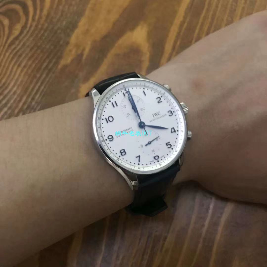 【YLV7版本 Perfect  High quality  Replica Watches 】 IWC IWC葡萄牙系列计时IW371491 wrist watches 《蓝面葡计》 / WG315