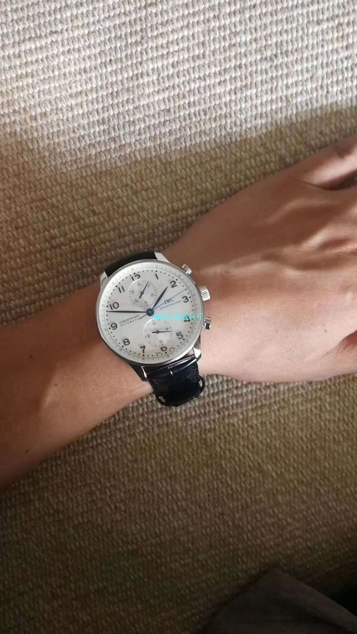 【YLV7版本 Perfect  High quality  Replica Watches 】 IWC IWC葡萄牙系列计时IW371491 wrist watches 《蓝面葡计》 / WG315