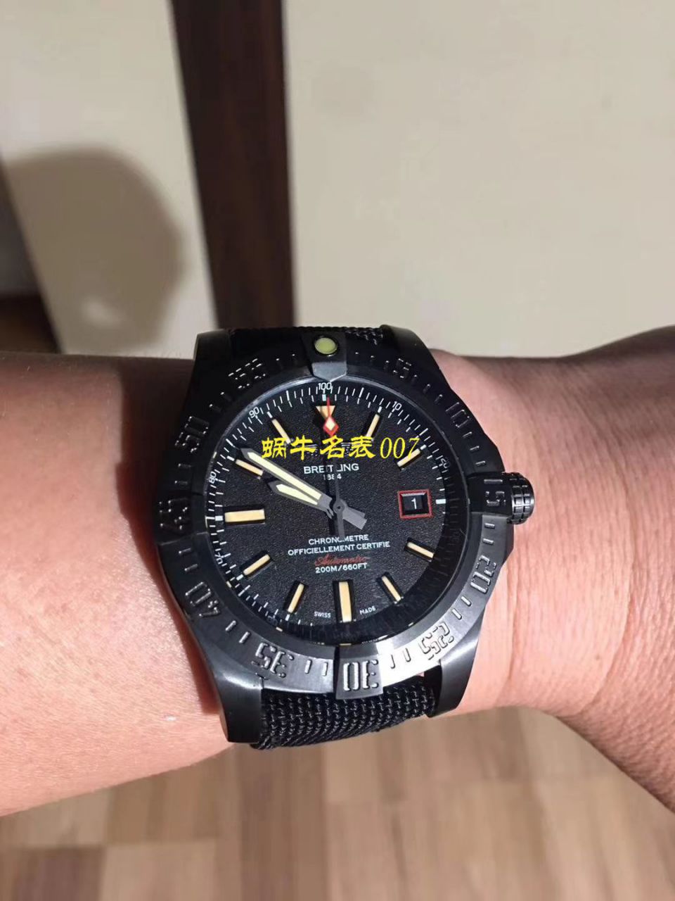 原单新款， Breitling 复仇者黑鸟，44mm，原 Factory 钛金属 watchcase  / BL087
