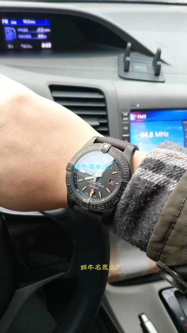 原单新款， Breitling 复仇者黑鸟，44mm，原 Factory 钛金属 watchcase  / BL087