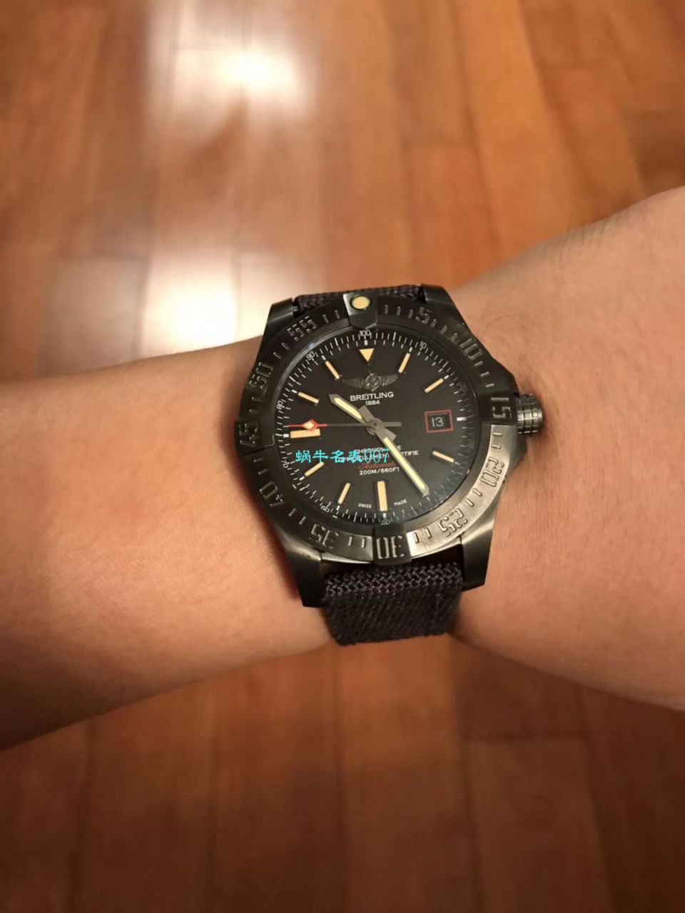 原单新款， Breitling 复仇者黑鸟，44mm，原 Factory 钛金属 watchcase  / BL087