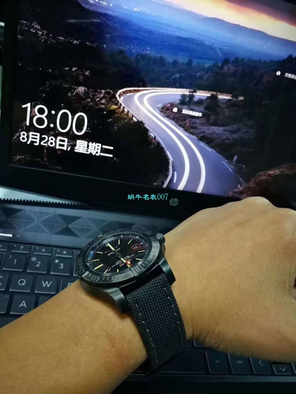 原单新款， Breitling 复仇者黑鸟，44mm，原 Factory 钛金属 watchcase  / BL087