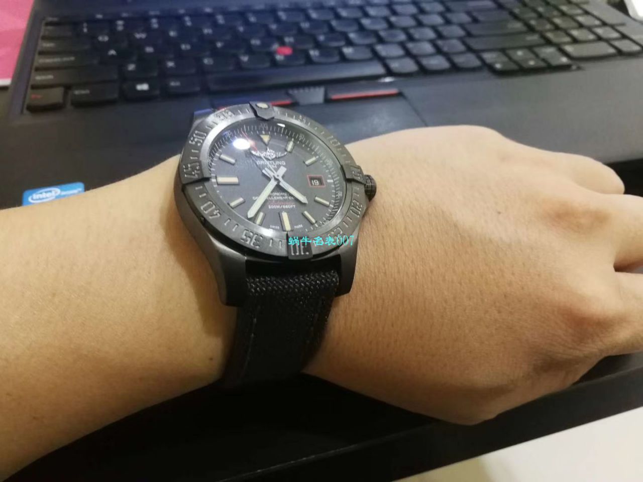 原单新款， Breitling 复仇者黑鸟，44mm，原 Factory 钛金属 watchcase  / BL087